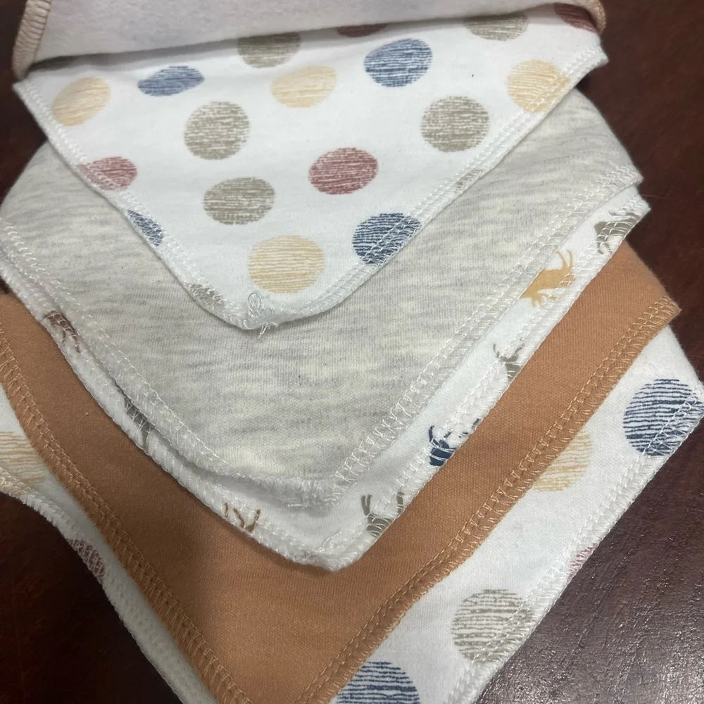 modern baby 8 pack of little man theme bandana bibs for baby NWT